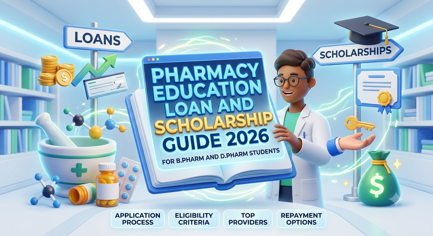Pharmacy Education Loan and Scholarship Guide 2026 , For B.Pharm and D.Pharm Students.